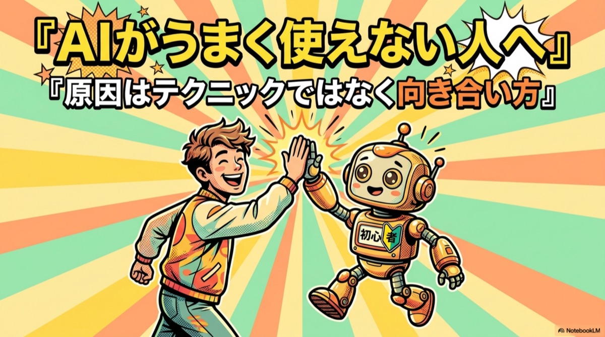 AIがうまく使えない原因はテクニックではなく向き合い方