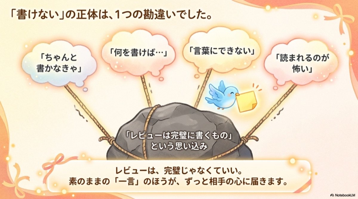 レビューが書けない4つの正体