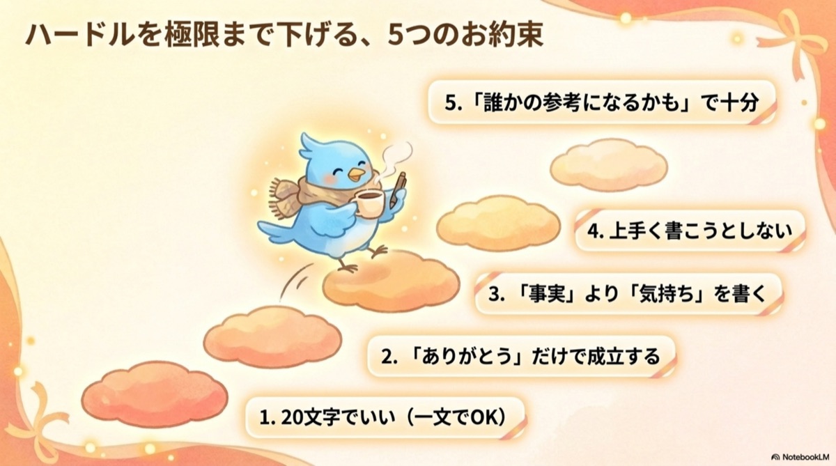 ハードルを下げる5つのヒント